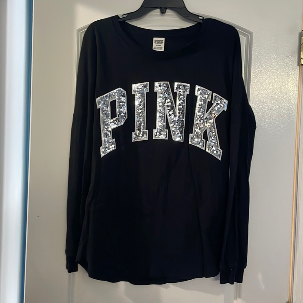 pink black long sleeve